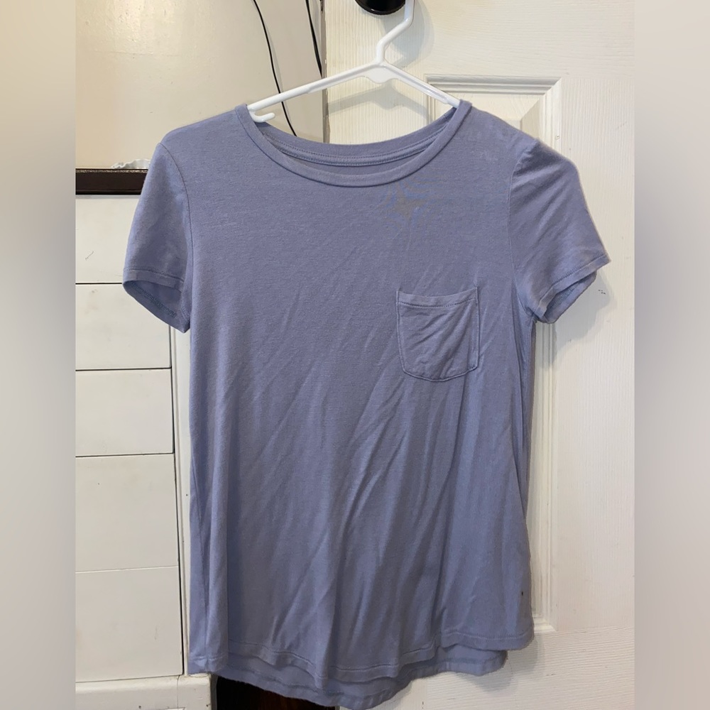 Aeropostale blue crew tee shirt with pocket
